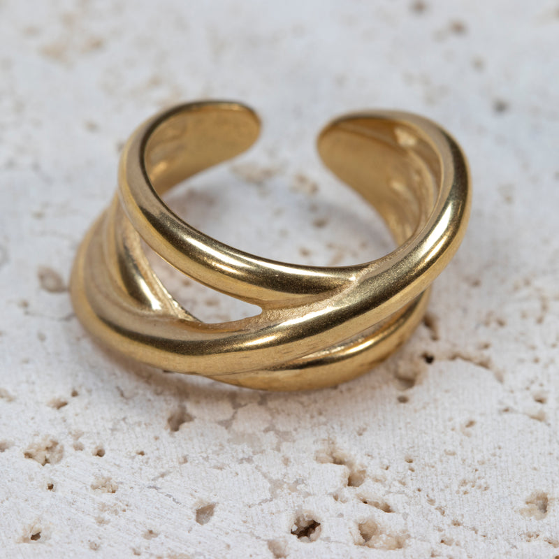 Anillo Hexa elegante fiestas