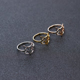 Axys Ring, Origami Fox Geometric Pattern