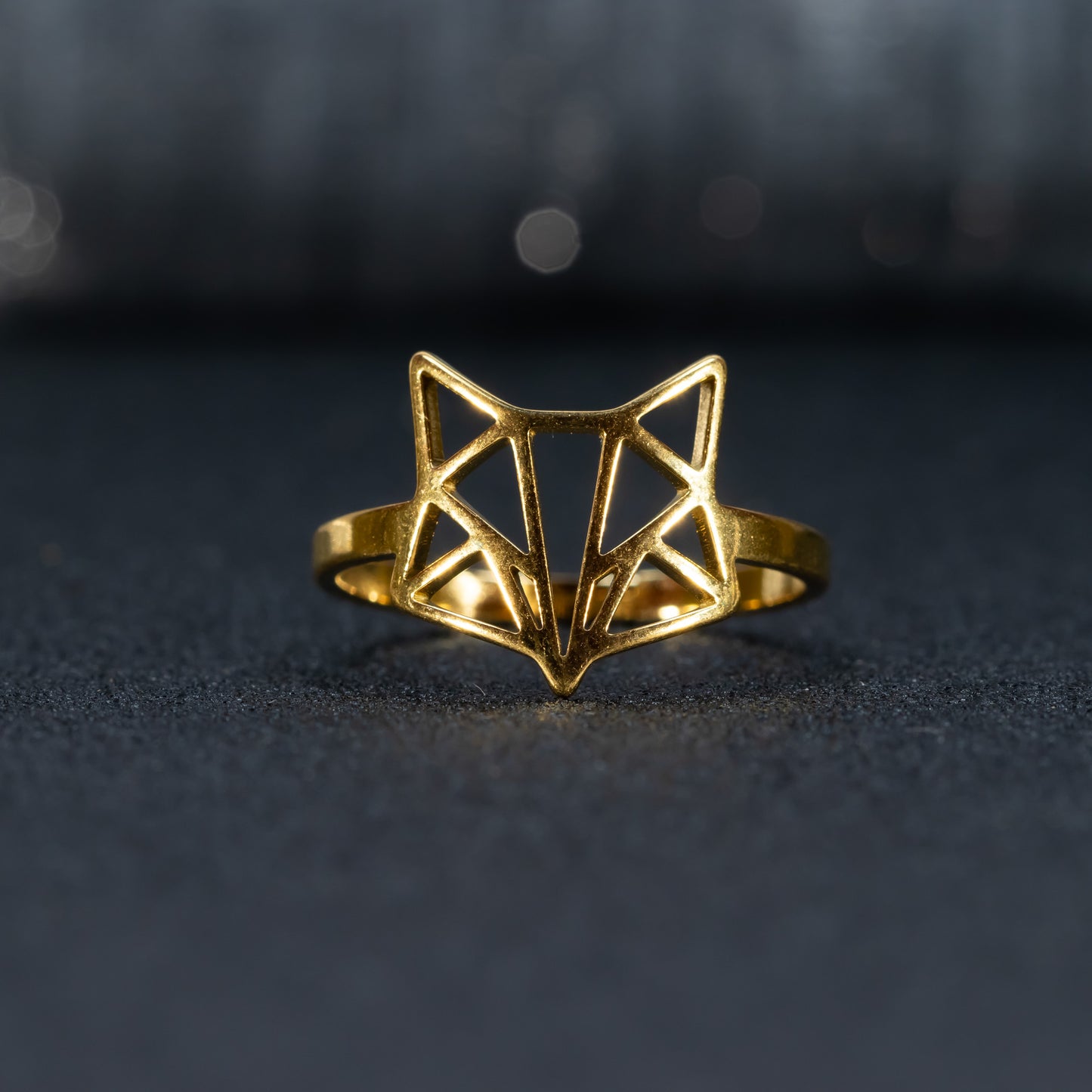 Anillo Axys, Origami  zorro patrón geométrico