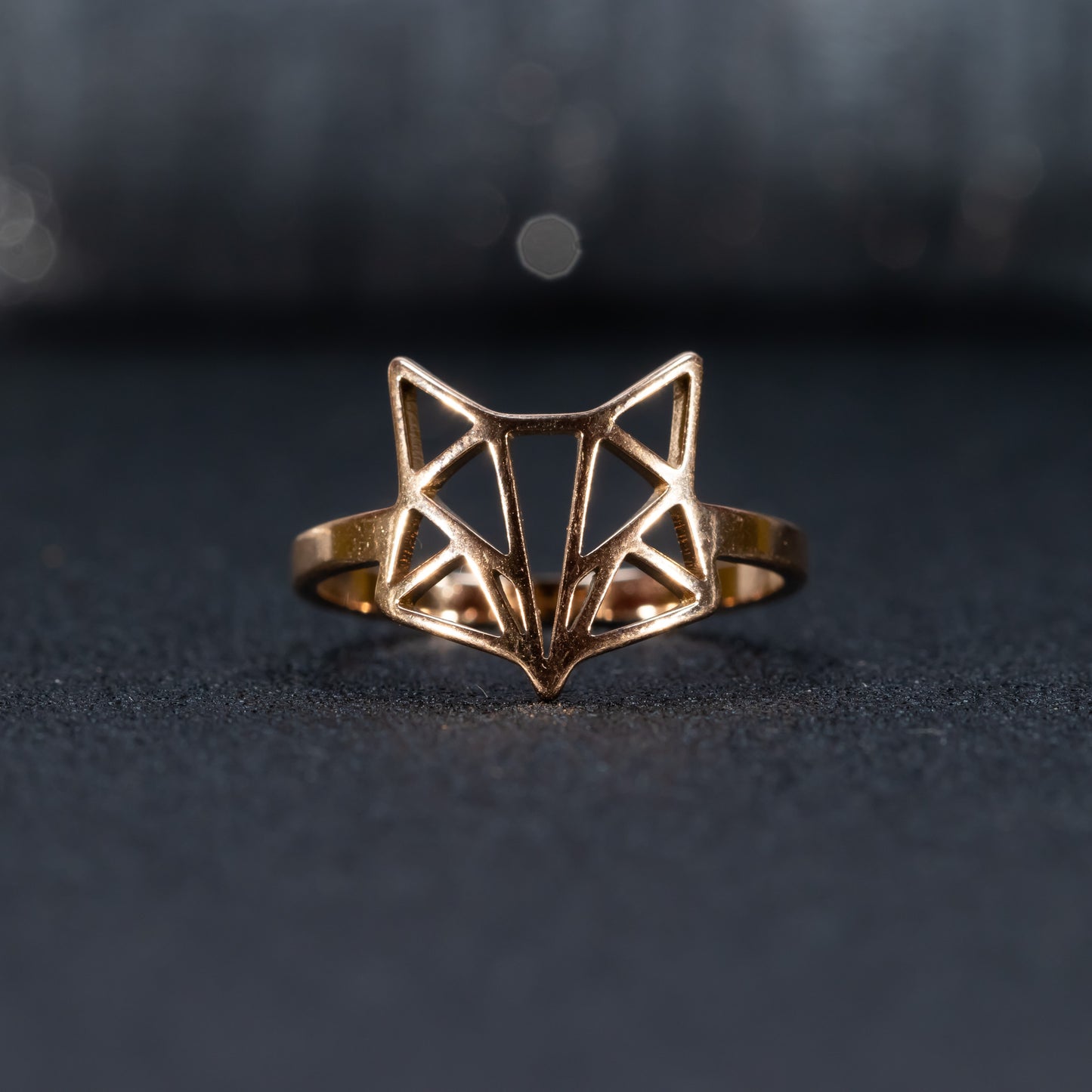 Anillo Axys, Origami  zorro patrón geométrico