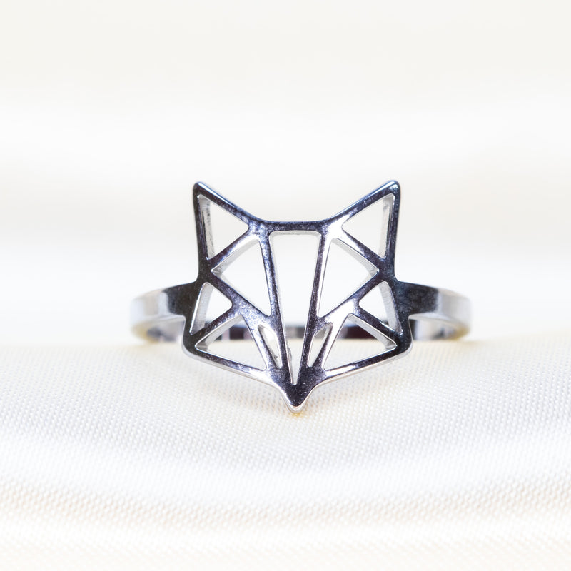 Axys Ring, Origami Fox Geometric Pattern