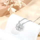 Lyna Hearts Magnetic Clover Pendant 925 Silver