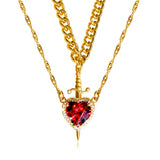Nova Pendant, special couple, sword love heart
