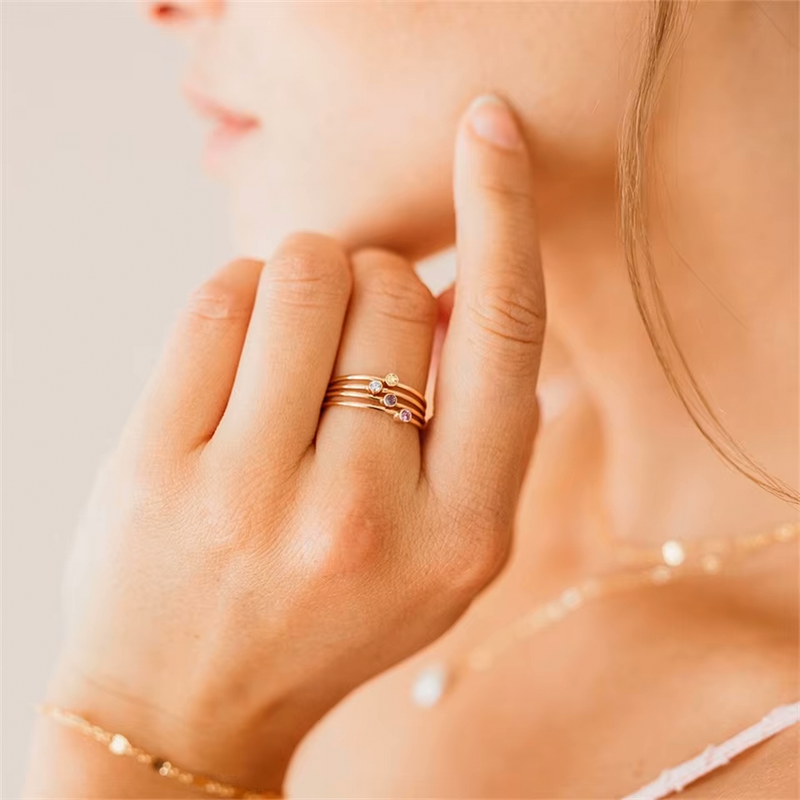 Anillo Piedras de nacimiento